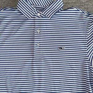 Vineyard Vines Striped performance Polo XS NWOT